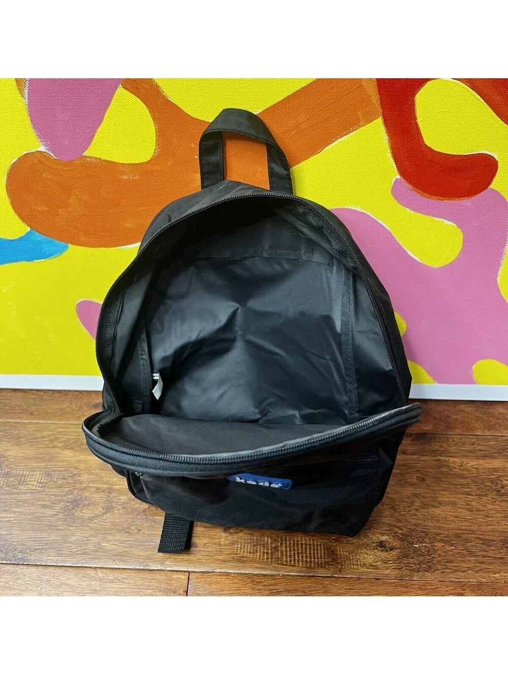 Vintage 90s Keds Black Nylon Mini Backpack Small Rucksack Travel Daypack Y2K